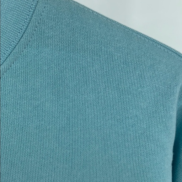 Topshop Cropped Sweatshirt Light Blue - Picture 3 of 5